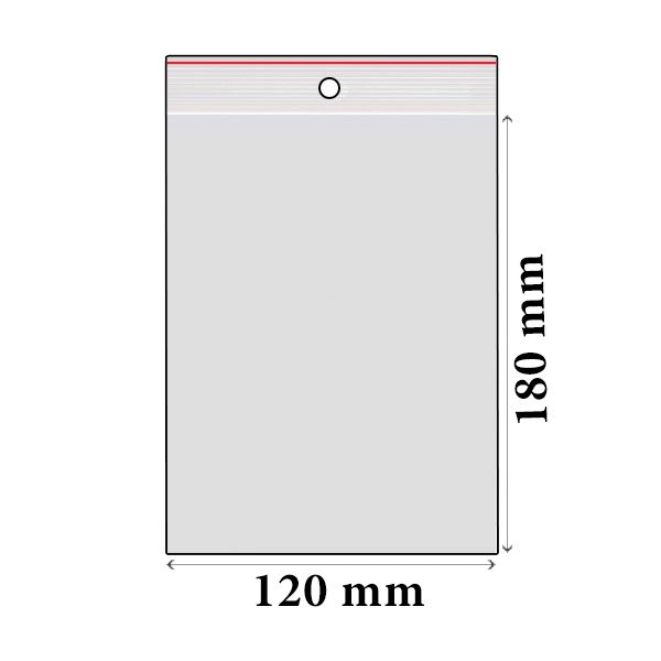 ZIP sáčky LDPE 120 x 180 mm (100 ks)