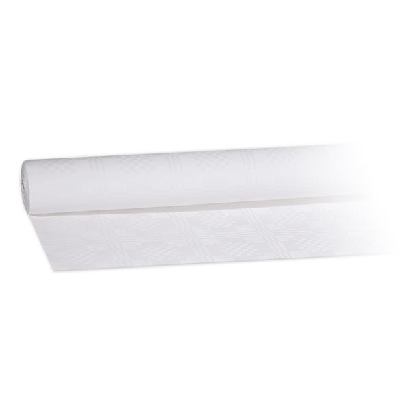 Papírový ubrus rolovaný 10 x 1,2 m - bílý