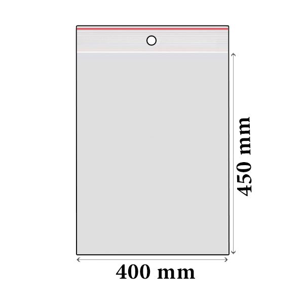 ZIP sáčky LDPE 400 x 450 mm (100 ks)