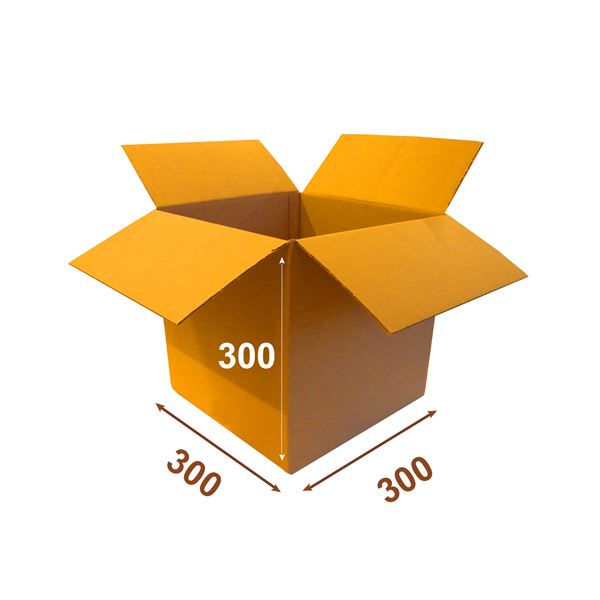 Krabice papírová klopová 3VVL 300 x 300 x 300 mm