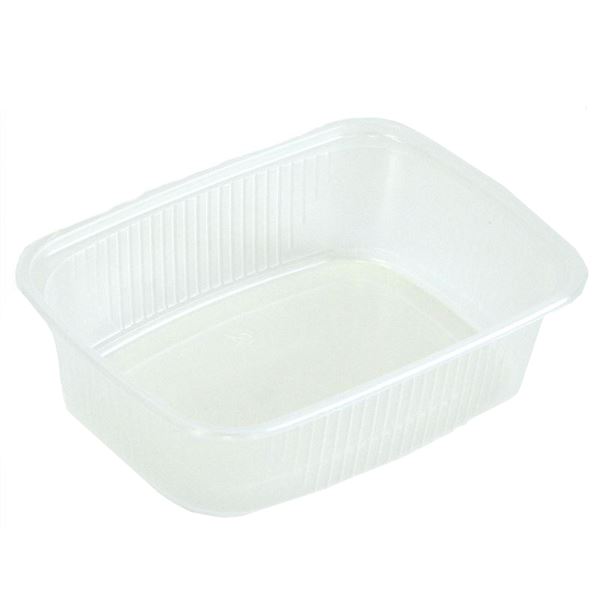 Miska hranatá 125 ml - průhledná (100 ks)