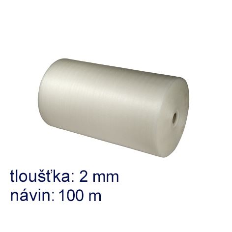 Pěnový polyetylen šíře 100 cm, tl. 2 mm, návin 100 m