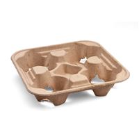 Podnos na 4 kelímky 22 x 22 cm (50 ks)