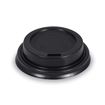 Víčko vypouklé pro papírové kelímky průměru 62 mm - černé (50 ks)