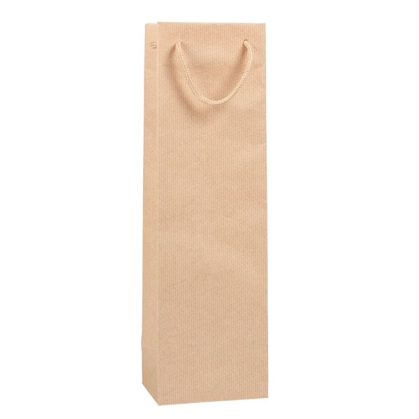 Dárková taška papírová GLASS NATURA hnědá 