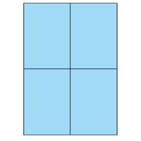 Samolepicí etikety 105 x 148,5mm, A4 (100 ks) modrá