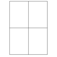 Samolepicí bílé etikety 105 x 148,5 mm, A4 (100 ks)