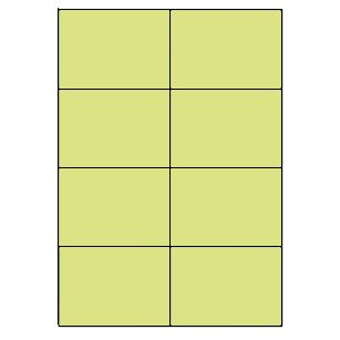 Samolepicí etikety 105 x 74mm, A4 (100 ks) zelená