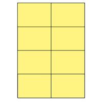 Samolepicí etikety 105 x 74mm, A4 (100 ks) žlutá