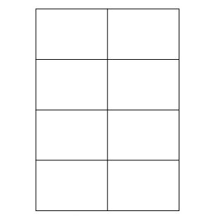 Samolepicí bílé etikety 105 x 74 mm, A4 (100 ks)