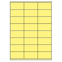 Samolepicí etikety 70 x 36 mm, A4 - žluté (100 ks)
