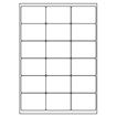 Samolepicí bílé etikety 68 x 46,8 mm, A4 (100 ks)