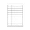 Samolepicí bílé etikety 48,5 x 25,4 mm, A4, 44 etiket, (100 ks)