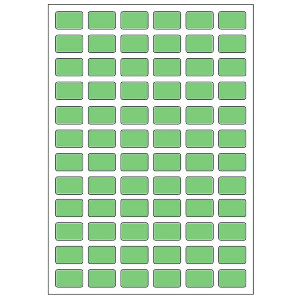 Samolepicí etikety 14 x 9 mm, A6 (10 ks) zelené