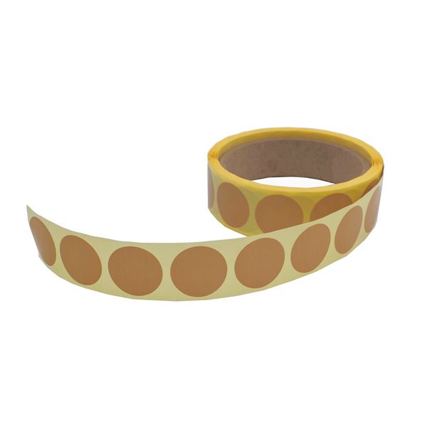 Samolepicí kolečka 25 mm, přírodní (500 ks)