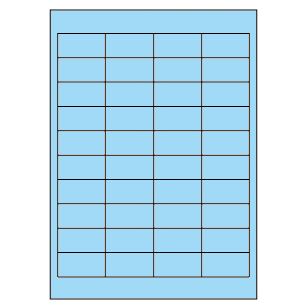 Samolepicí etikety 48,5 x 25,4 mm, A4 - modré (100 ks)