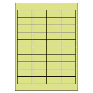Samolepicí etikety 48,5 x 25,4 mm, A4 - zelené (100 ks)