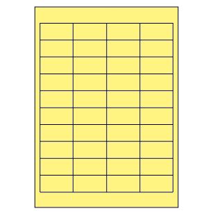 Samolepicí etikety 48,5 x 25,4 mm, A4 - žluté (100 ks)