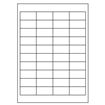 Samolepicí bílé etikety 48,5 x 25,4 mm, A4, 40 etiket, (100 ks)