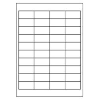 Samolepicí bílé etikety 48,5 x 25,4 mm, A4, 40 etiket, (100 ks)