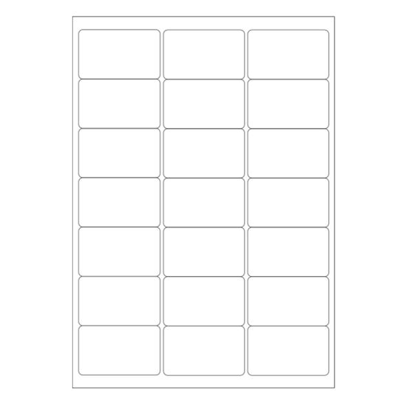 Samolepicí bílé etikety 63,5 x 38,1mm, A4 (100 ks)