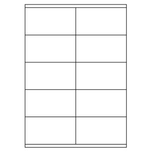 Samolepicí bílé etikety 105 x 57 mm, A4 (100 ks)