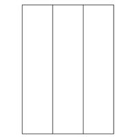 Samolepicí bílé etikety 70 x 297 mm, A4 (100 ks)