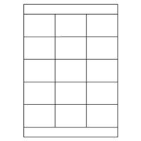 Samolepicí bílé etikety 105 x 37 mm, A4 (100 ks)