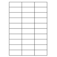 Samolepicí bílé etikety 70 x 29,7 mm, A4 (100 ks)