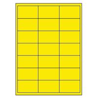 Samolepicí etikety 66 x 40 mm, A4 - reflexní žluté (100 ks)