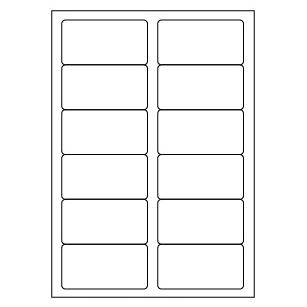 Samolepicí bílé etikety 88,9 x 46,5 mm, A4 (100 ks)