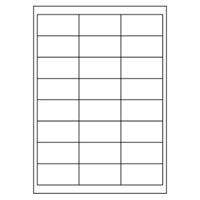 Samolepicí bílé etikety 66 x 33,8 mm, A4 (100 ks)