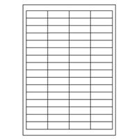 Samolepicí bílé etikety 48,5 x 16,9 mm, A4 (100 ks)
