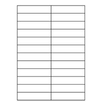 Samolepicí bílé etikety 105 x 25 mm, A4 (100 ks)