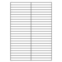 Samolepicí bílé etikety 105 x 12,3 mm, A4 (100 ks)