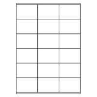Samolepicí bílé etikety 70 x 48 mm, A4 (100 ks)