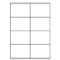 Samolepicí bílé etikety 105 x 72 mm, A4 (100 ks)