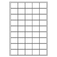 Samolepicí bílé etikety 40 x 30 mm, A4 (100 ks)