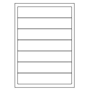 Samolepicí bílé etikety 191 x 39 mm, A4 (100 ks)