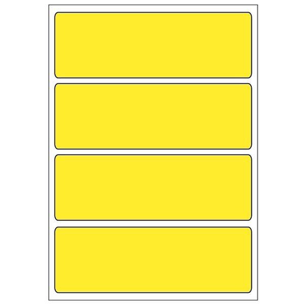 Samolepicí etikety 99 x 33 mm, A6 (10 ks) žluté