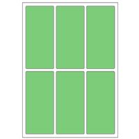 Samolepicí etikety 31 x 69 mm, A6 (10 ks) zelené