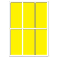 Samolepicí etikety 31 x 69 mm, A6 (10 ks) reflexní žluté
