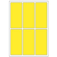 Samolepicí etikety 31 x 69 mm, A6 (10 ks) žluté
