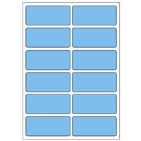 Samolepicí etikety 48 x 21 mm, A6 (10 ks) modré