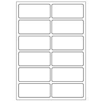 Samolepicí bílé etikety 48 x 21 mm, A6 (15 ks)