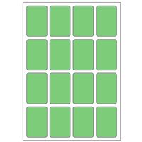 Samolepicí etikety 22 x 33 mm, A6 (10 ks) zelené