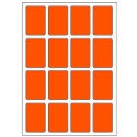 Samolepicí etikety 22 x 33 mm, A6 (10 ks) reflexní oranžové