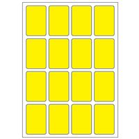 Samolepicí etikety 22 x 33 mm, A6 (10 ks) reflexní žluté