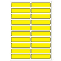 Samolepicí etikety 48 x 11 mm, A6 (10 ks) reflexní žluté