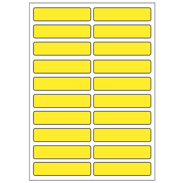 Samolepicí etikety 48 x 11 mm, A6 (10 ks) žluté